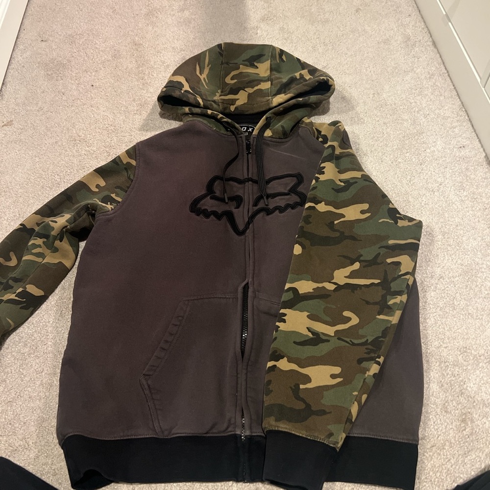 fox racing zip up